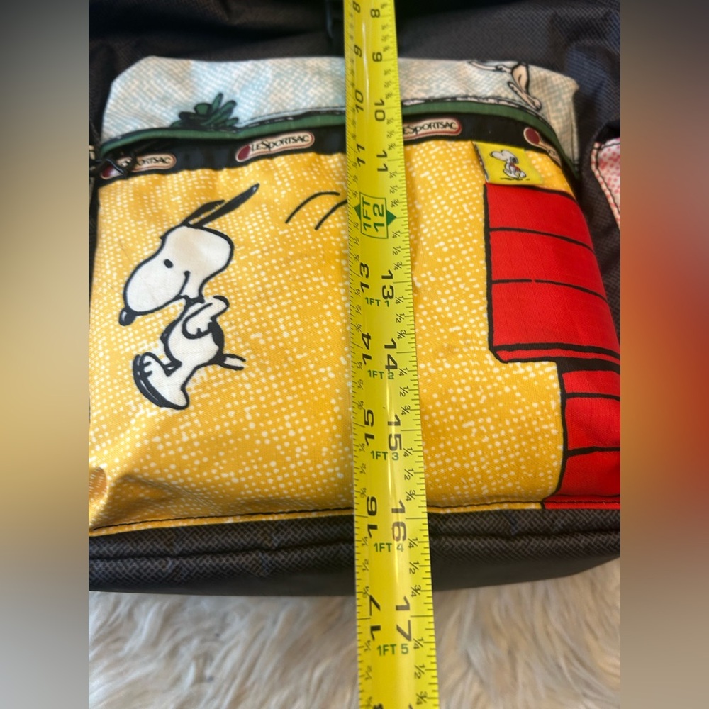 Snoopy Multi-Color Graphic Canvas Backpack - Picture 13 of 16